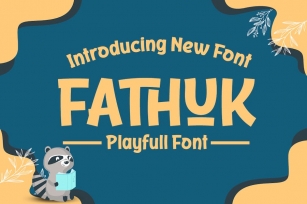 Fathuk | Display Playful Font Font Download