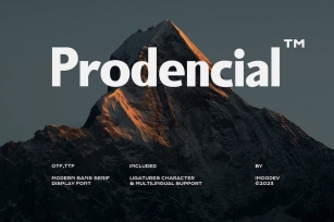 Prodencial - Modern Grotesk Font Download