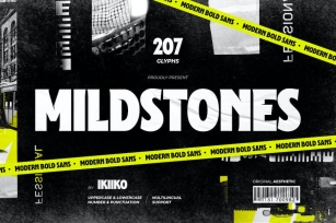 Mildstones - Modern Bold Sans Font Download