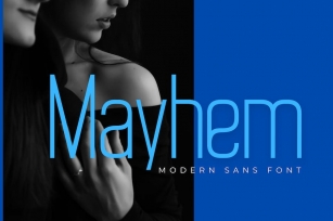Mayhem - Modern Display Sans Font Download