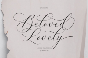 Beloved Lovely | Modern Calligraphy Font Download