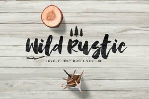 Wild Rustic Font Duo Font Download