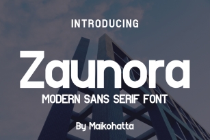 Zaunora - Modern Sans Serif Font Font Download