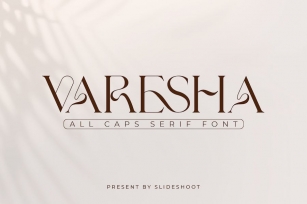 Varesha All Caps Serif Font Font Download