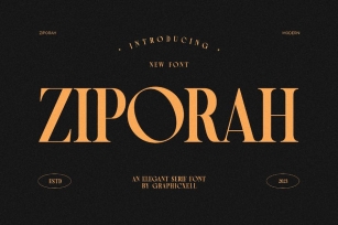 Ziporah Elegant Serif Font Typeface Font Download
