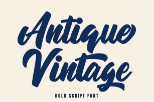 Antique Vintage - Script Font Font Download