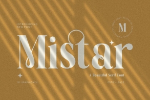 Mistar Elegant Serif Font Typeface Font Download