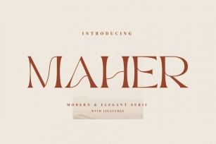 Maher - Stylish Ligature Font Font Download