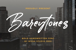 Bareytones - Brush Script Font Font Download