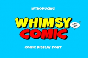 Whimsy Comic - Layered Display Font Font Download