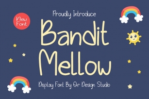 Bandit Mellow - Cute Font Font Download
