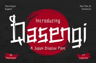 Qasengi | Japan font Font Download