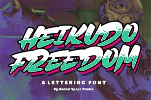 Heikudo Freedom - Lettering Font Font Download
