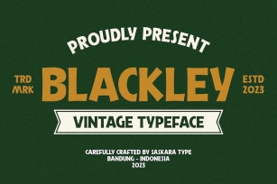 Blackley Font Download