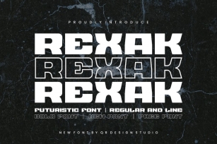 Rexak - Futuristic Font Font Download