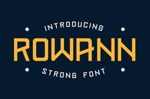Rowann Strong Font Font Download