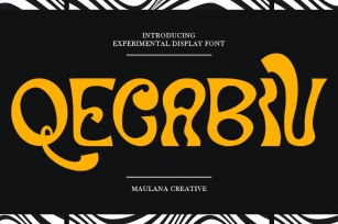 Qecabiv Experimental Display Font Font Download