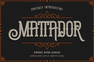 Mattador Vintage Retro Display Font Download