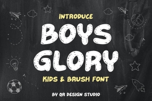 Boys Glory - Brush Font Font Download