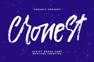 Cronest Script Brush Font Font Download