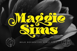 Maggie Sims - Bold Decorative Serif Font Font Download