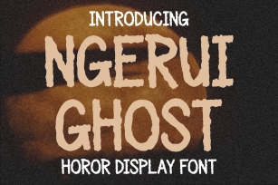 Ngerui Ghost - Horror Display Font Font Download