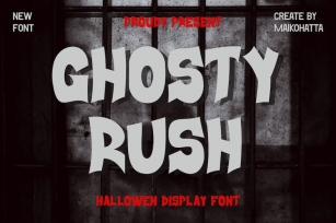 GHOSTY RUSH - Halloween Display Font Font Download