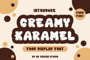 Creamy Karamel - Food Display Font Font Download