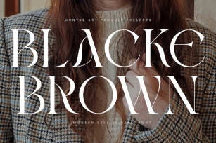 Blacke Brown | Modern Stylish Font Download