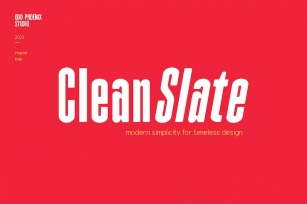 CleanSlate - Modern Sans Serif Font Download
