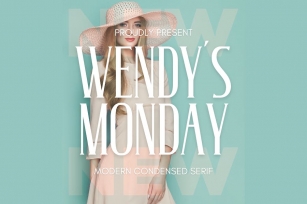 Wendy's Monday - Modern Serif Font Font Download
