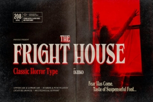The Fright House - Classic Horror Font Font Download