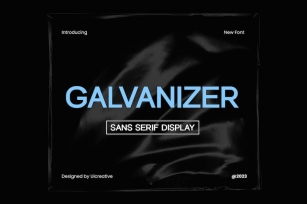Galvanizer Sans Serif Display Family Font Font Download