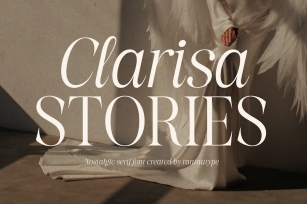 Clarisa Stories Nostalgic Serif Font Font Download