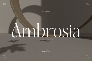 Ambrosia | Modern Serif Font Download