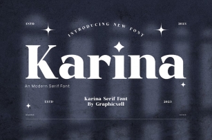 Karina Elegant Serif Font Typeface Font Download