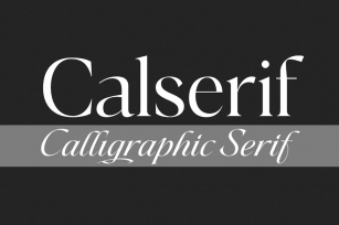Calserif-Calligraphic Serif Font Download