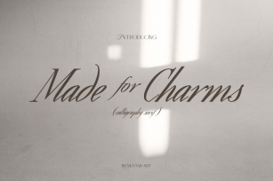 Made for Charms | Calligraphy Serif Font Download