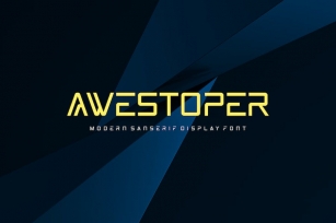 Awestoper - Modern Sans Serif Font Font Download