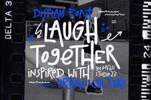 Laugh Together - Spray Tagging Display Font Download