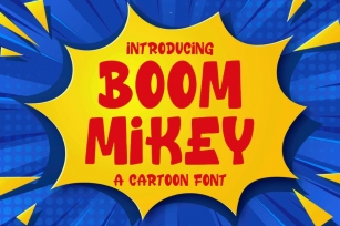 Boom Mikey - a Cartoon Font Font Download