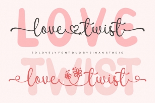 Love Twist Font Duo Font Download