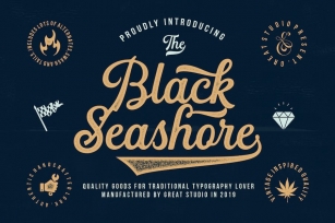 Black Seashore Font Download