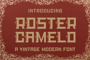 Roster Camelo - Vintage Font Font Download