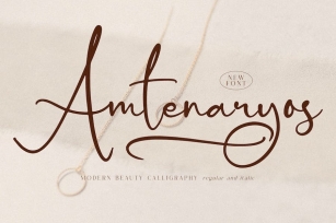 Amtenaryos Modern Calligraphy Font Download