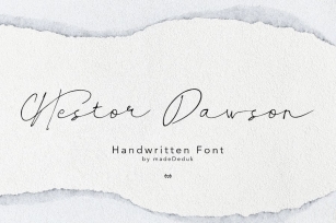 Hestor Dawson - Handwritten Font Font Download