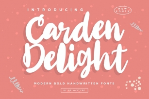 Carden Delight - Modern Bold Script fonts Font Download