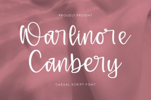Warlinore Canbery Casual Script Font Font Download