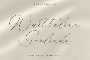 Waittelian Grolinda Chic Calligraphy Font Download