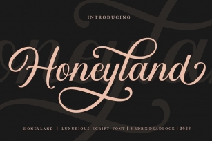 Honeyland - Luxurious Script Font Font Download